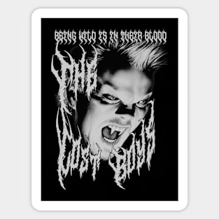 The Lost Boys, Classic Horror, (Black Metal & White) Sticker